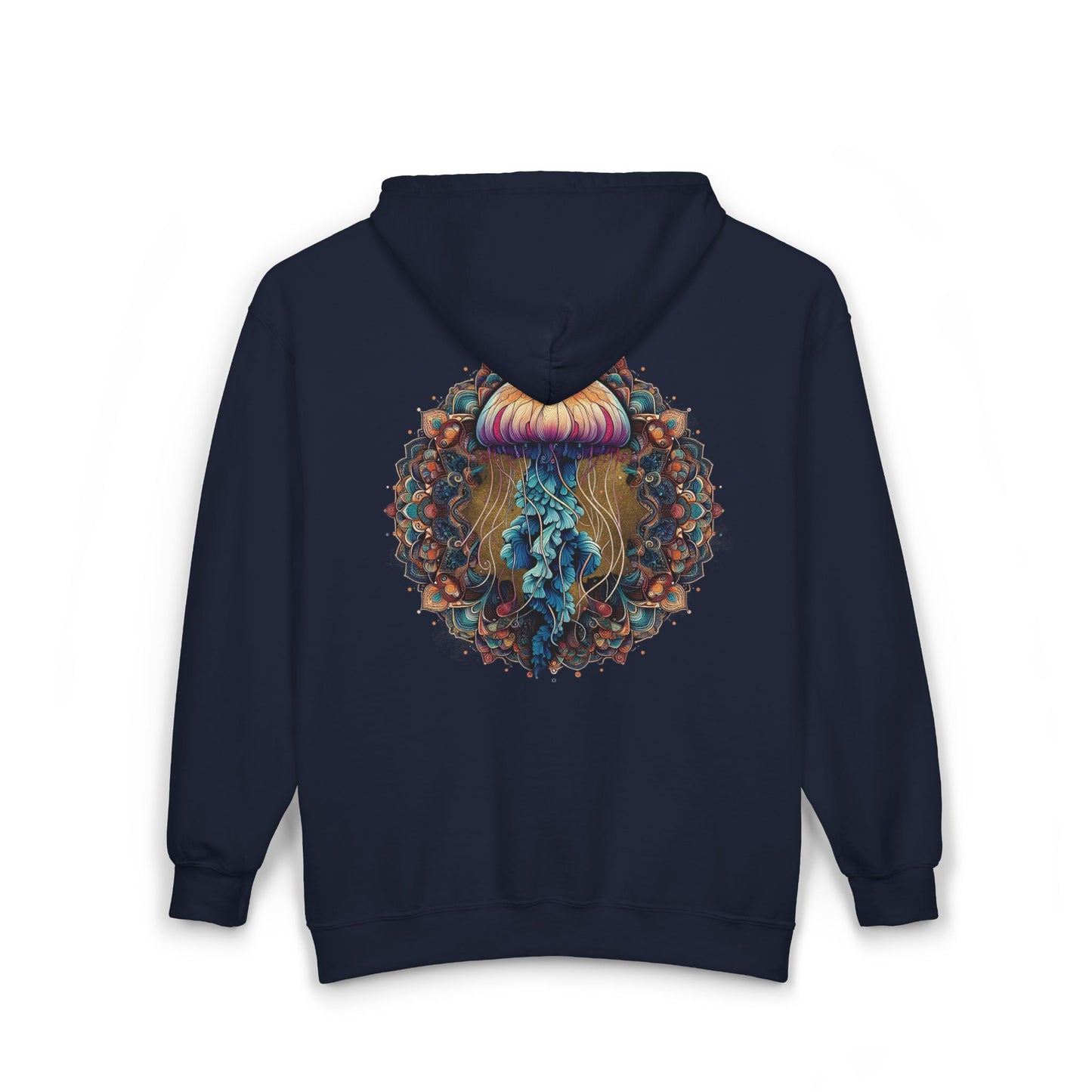 Jellyfish Mandala Unisex Zip-Up Hoodie