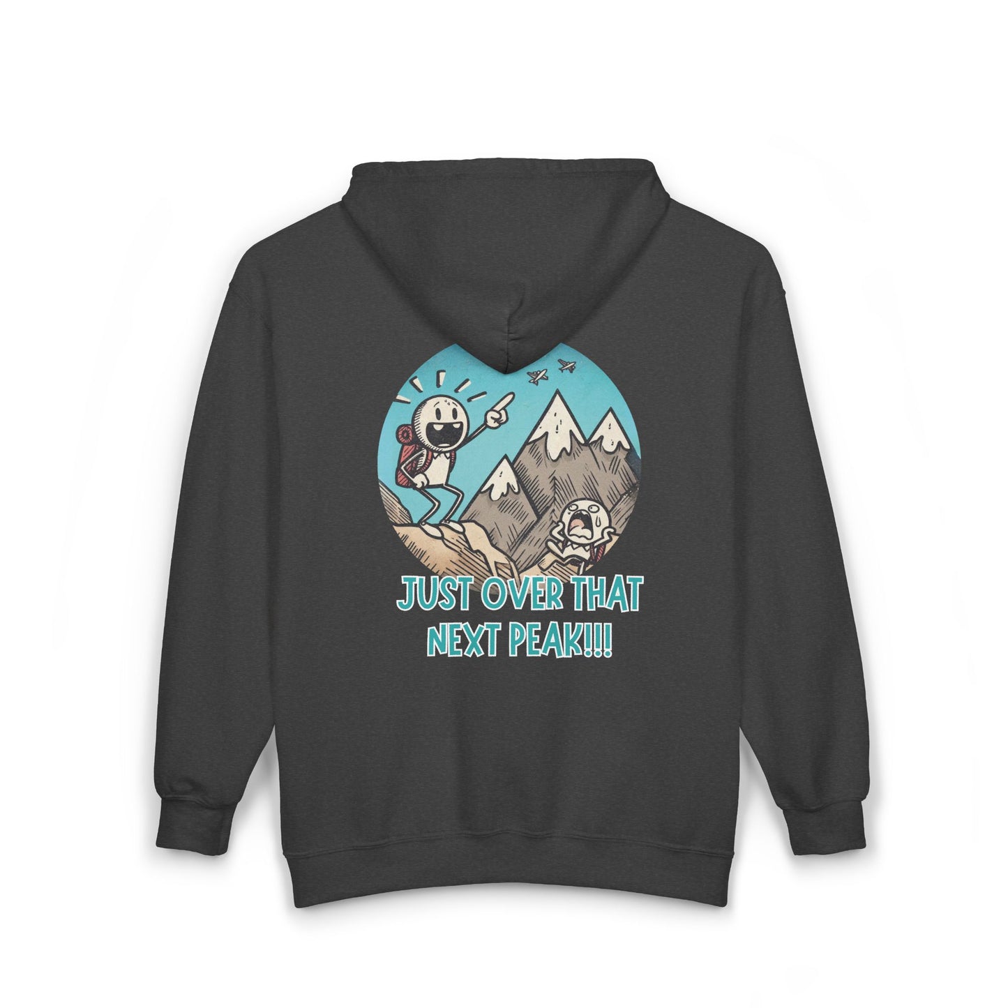 Just Over That Next Peak Unisex Zip-Up Hoodie