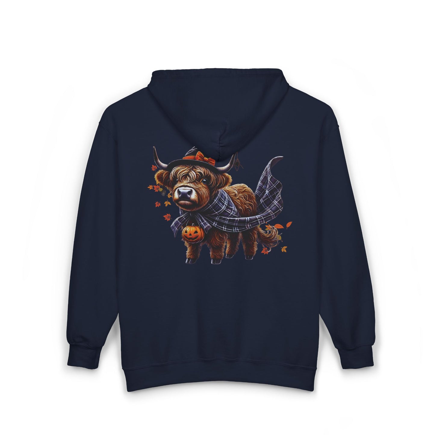 Highland Cow-oween Unisex Zip-Up Hoodie