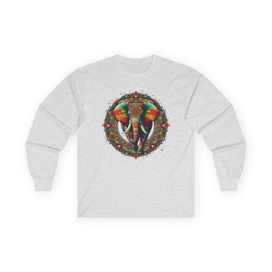 Elephant Mandala Unisex Long Sleeve Shirt