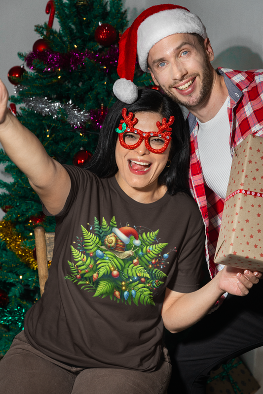 Holiday Snail Unisex T-Shirt