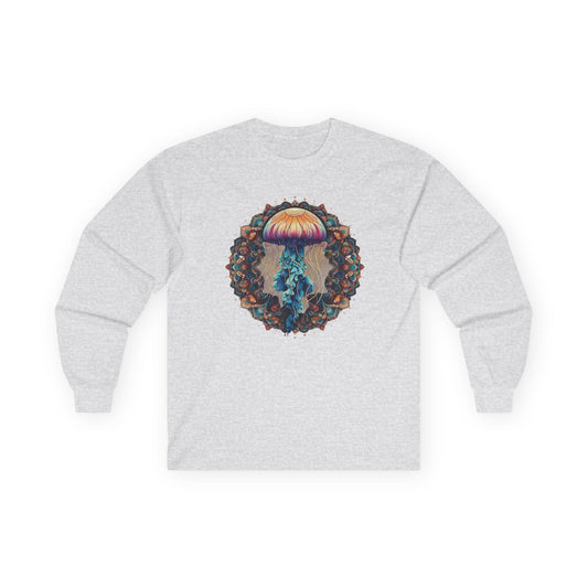 Jellyfish Mandala Unisex Long Sleeve Shirt