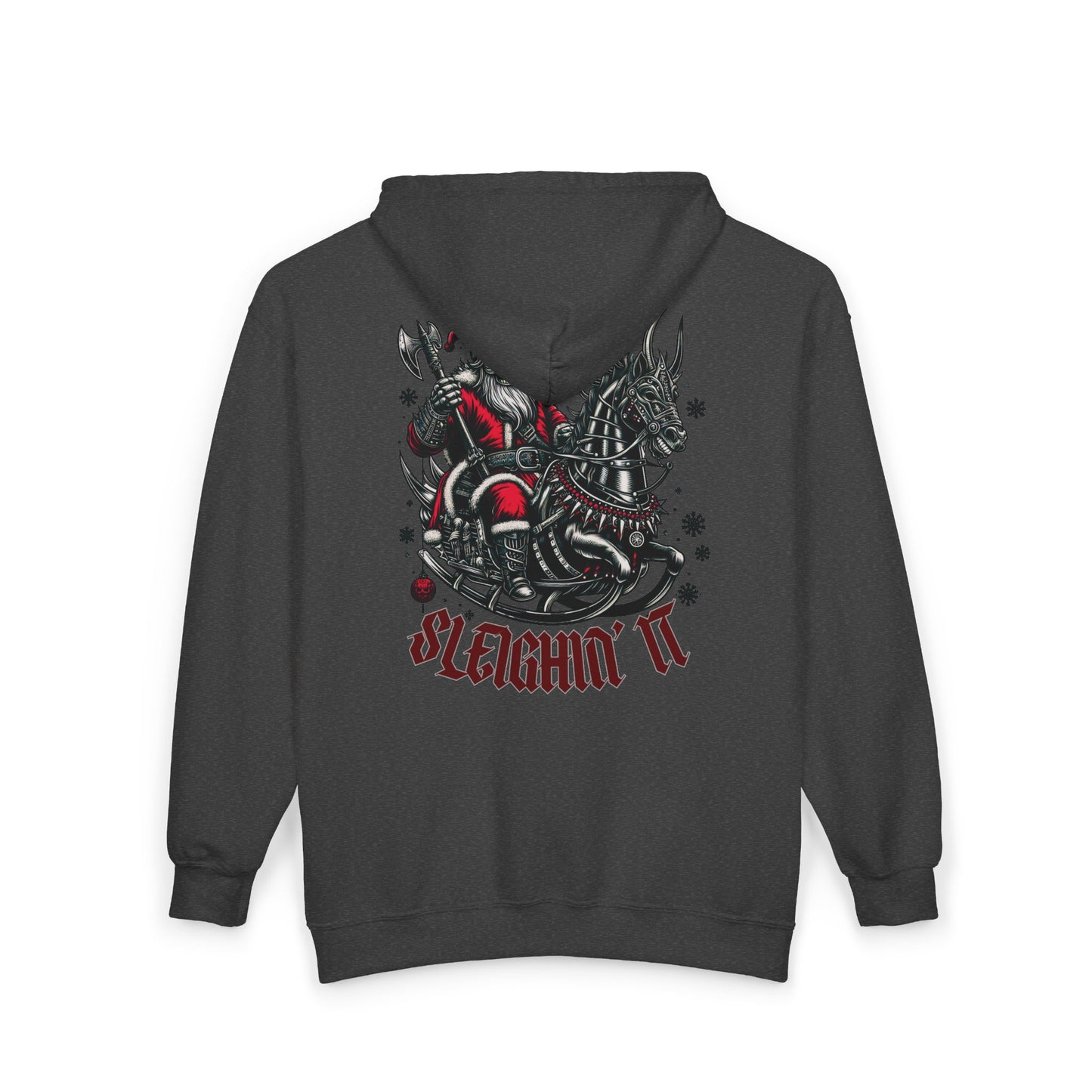 Goth Santa Unisex Zip-Up Hoodie