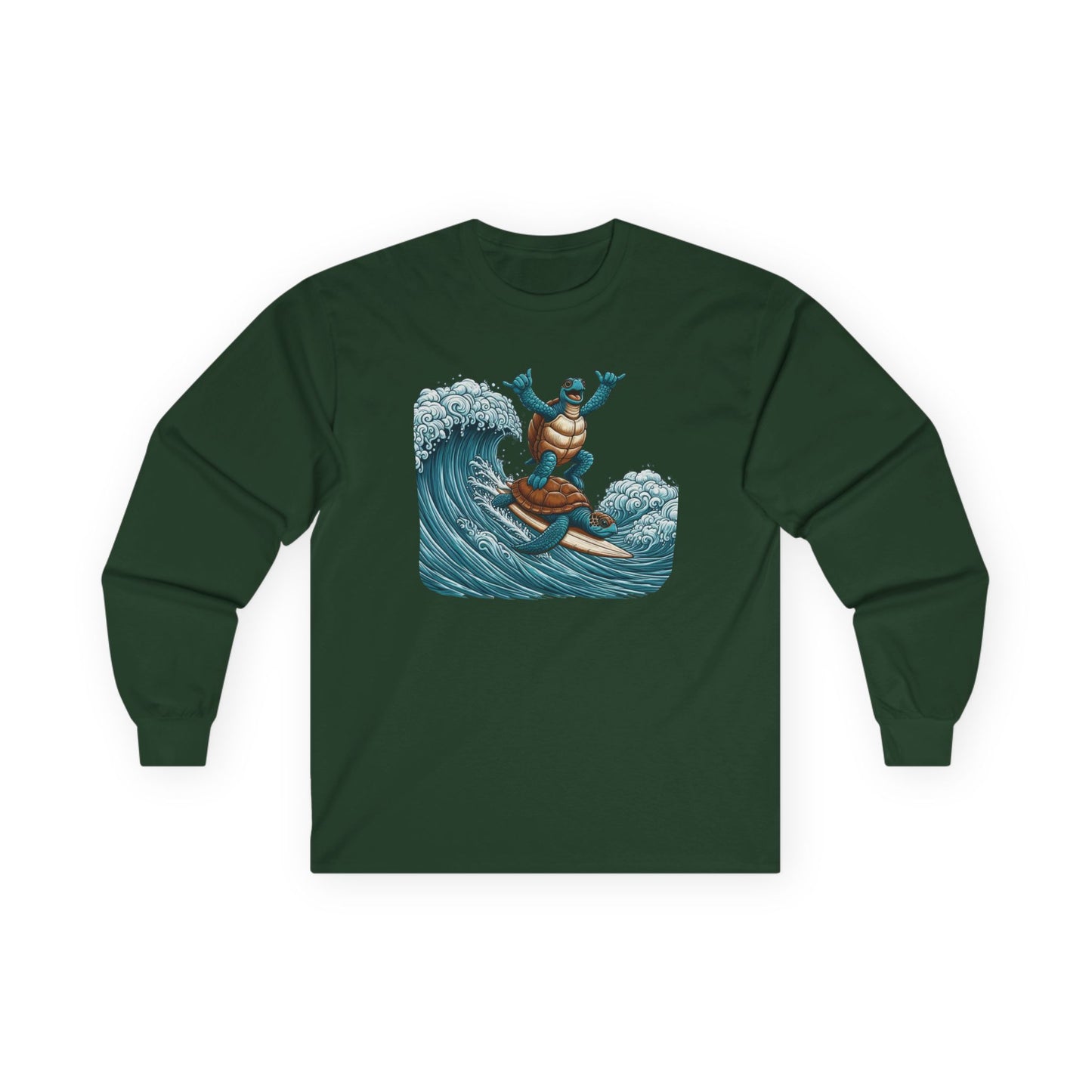 Surfing Sea Turtles Unisex Long Sleeve Shirt