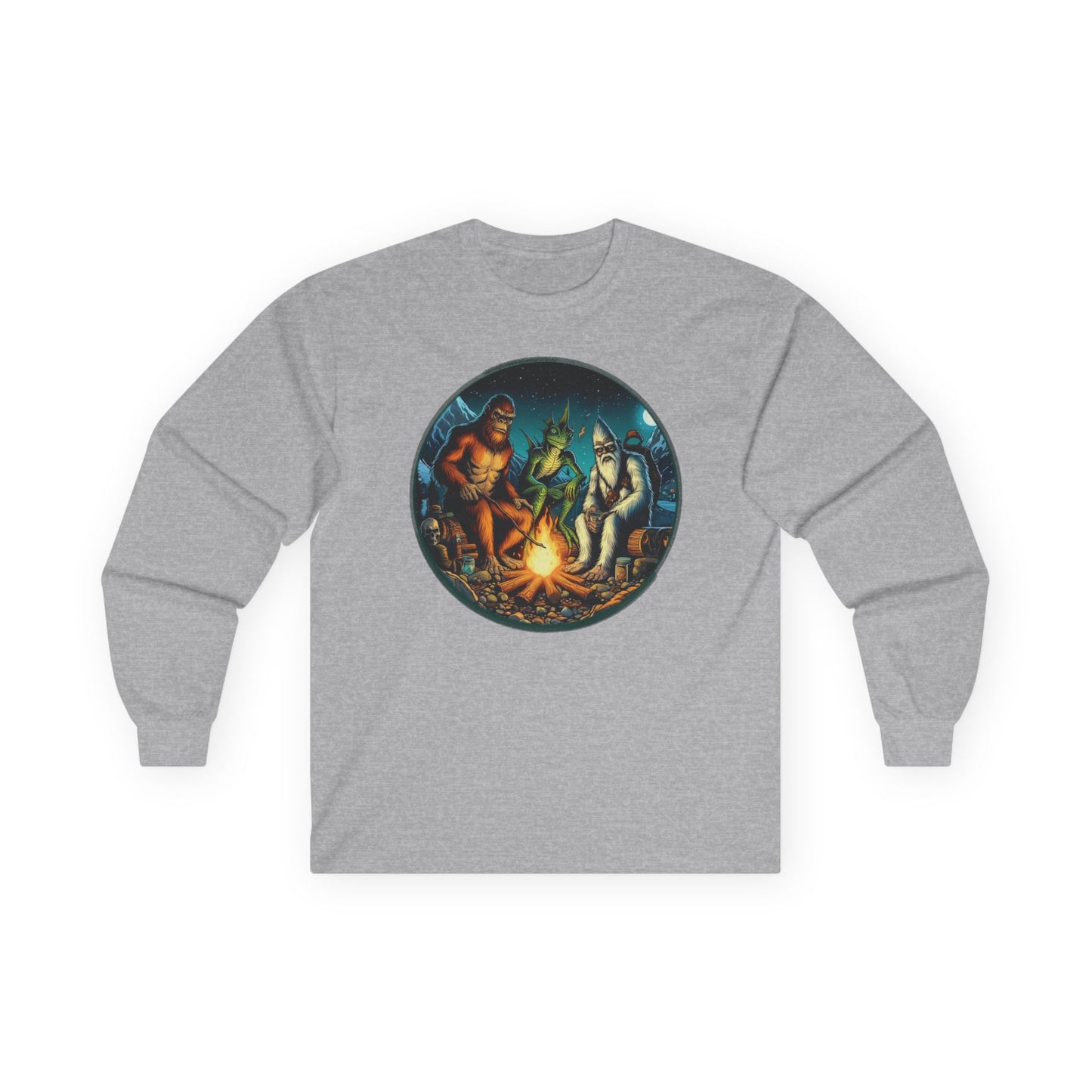 Cryptid Camping Trip Unisex Long Sleeve shirt
