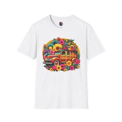 Retro Floral Woody Unisex T-Shirt