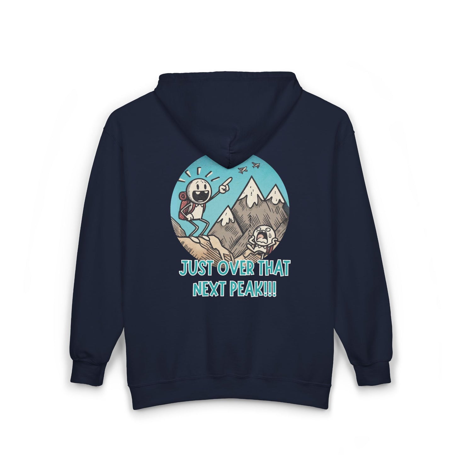 Just Over That Next Peak Unisex Zip-Up Hoodie