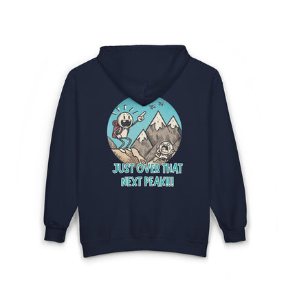 Just Over That Next Peak Unisex Zip-Up Hoodie