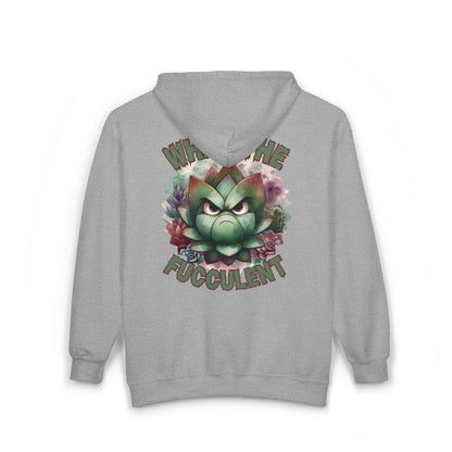 What the Fucculent Unisex Zip-Up Hoodie