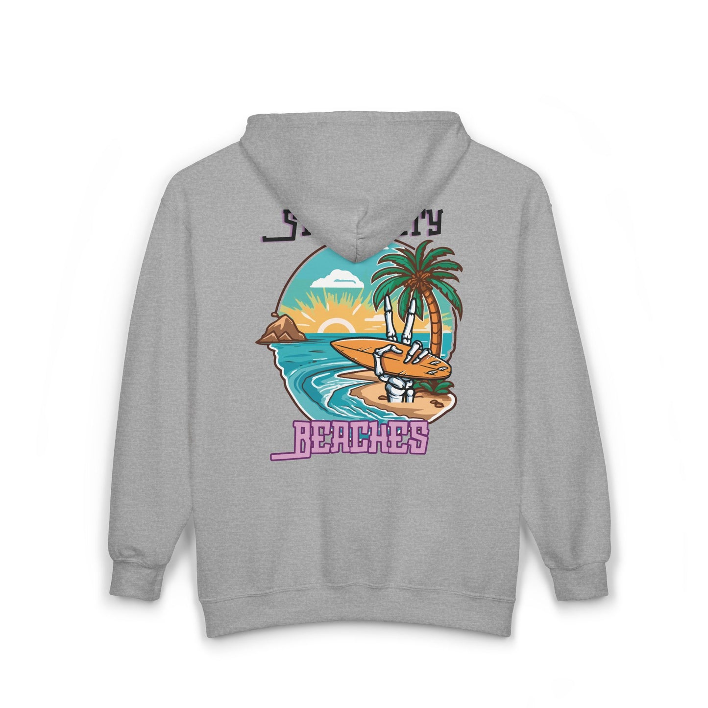 Stay Salty Beaches Unisex Zip-Up Hoodie