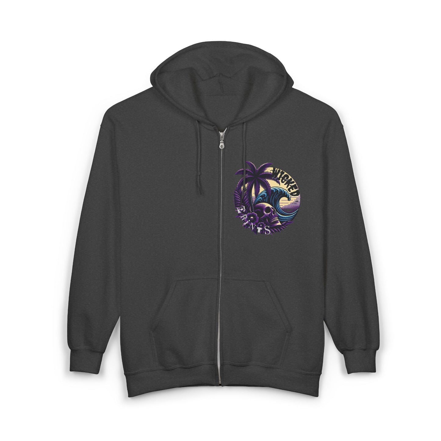 Surfer Girl Unisex Zip-Up Hoodie