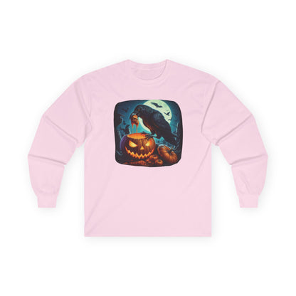 Raven Skull Unisex Long Sleeve Shirt