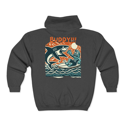 Buddy Shark Unisex Zip-Up Hoodie