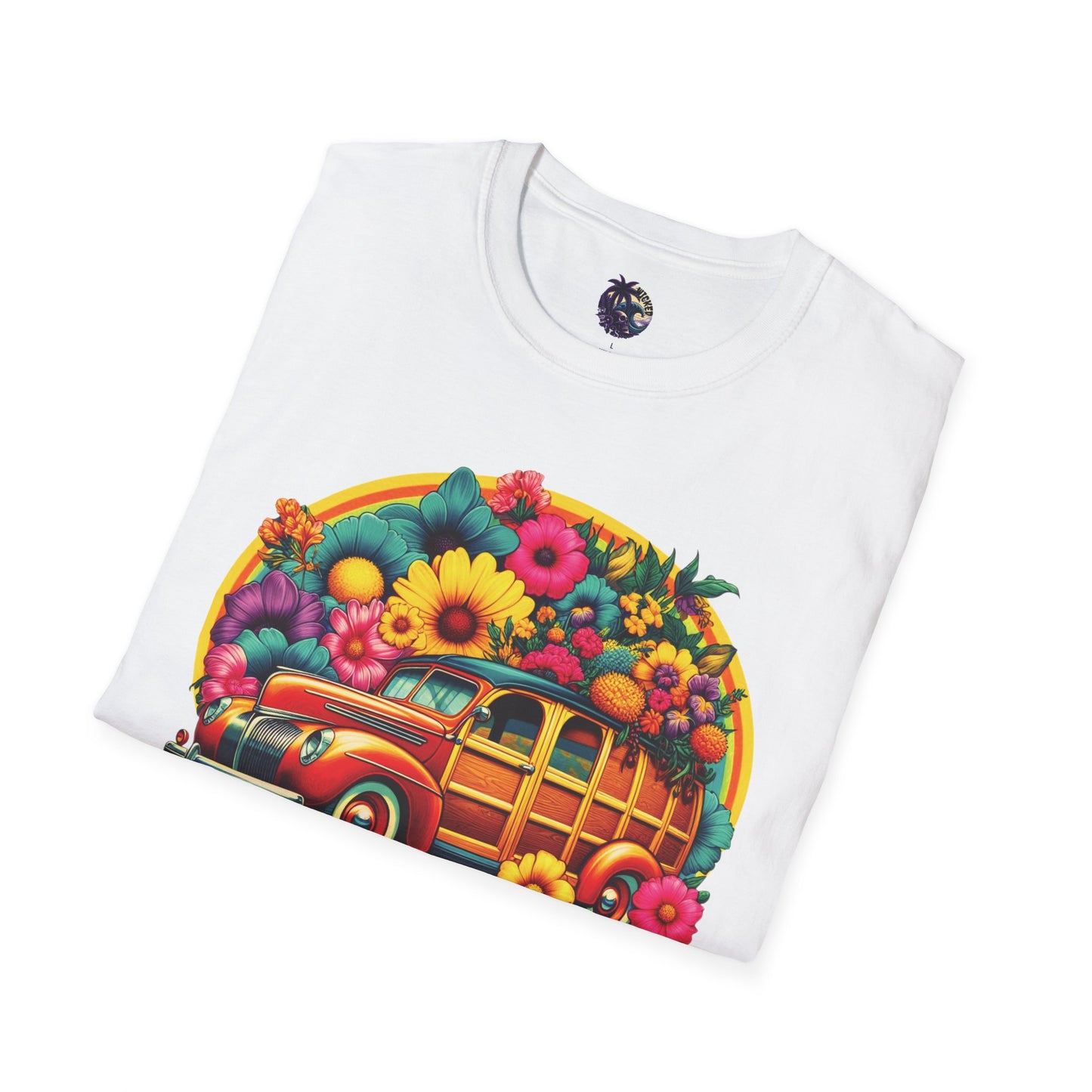 Retro Floral Woody Unisex T-Shirt