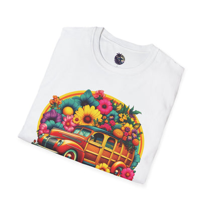 Retro Floral Woody Unisex T-Shirt