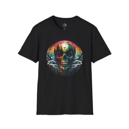 Rainbow Skull Softstyle Unisex T-Shirt