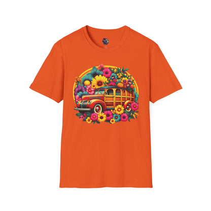 Retro Floral Woody Unisex T-Shirt