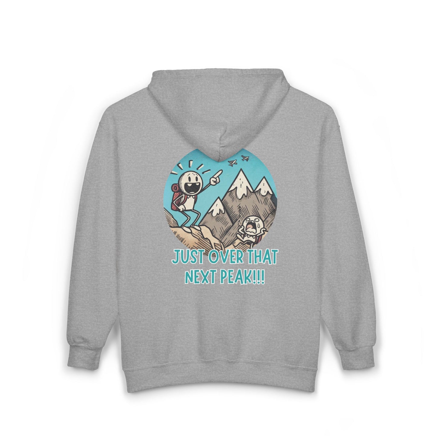 Just Over That Next Peak Unisex Zip-Up Hoodie