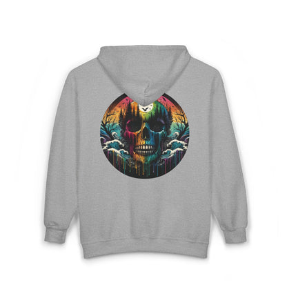 Rainbow Skull Unisex Zip-Up Hoodie