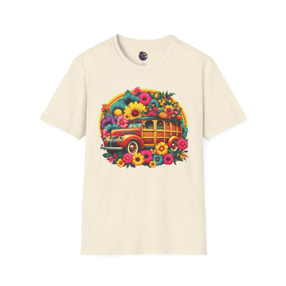 Retro Floral Woody Unisex T-Shirt