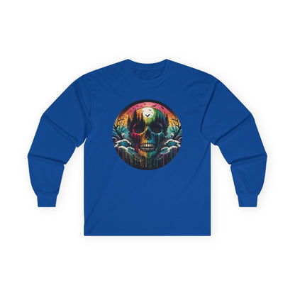 Rainbow Skull Softstyle Unisex Long Sleeve Shirt