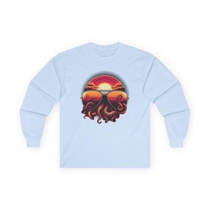 Aviator Sunglasses Sunset Tentacles Unisex Long Sleeve Shirt