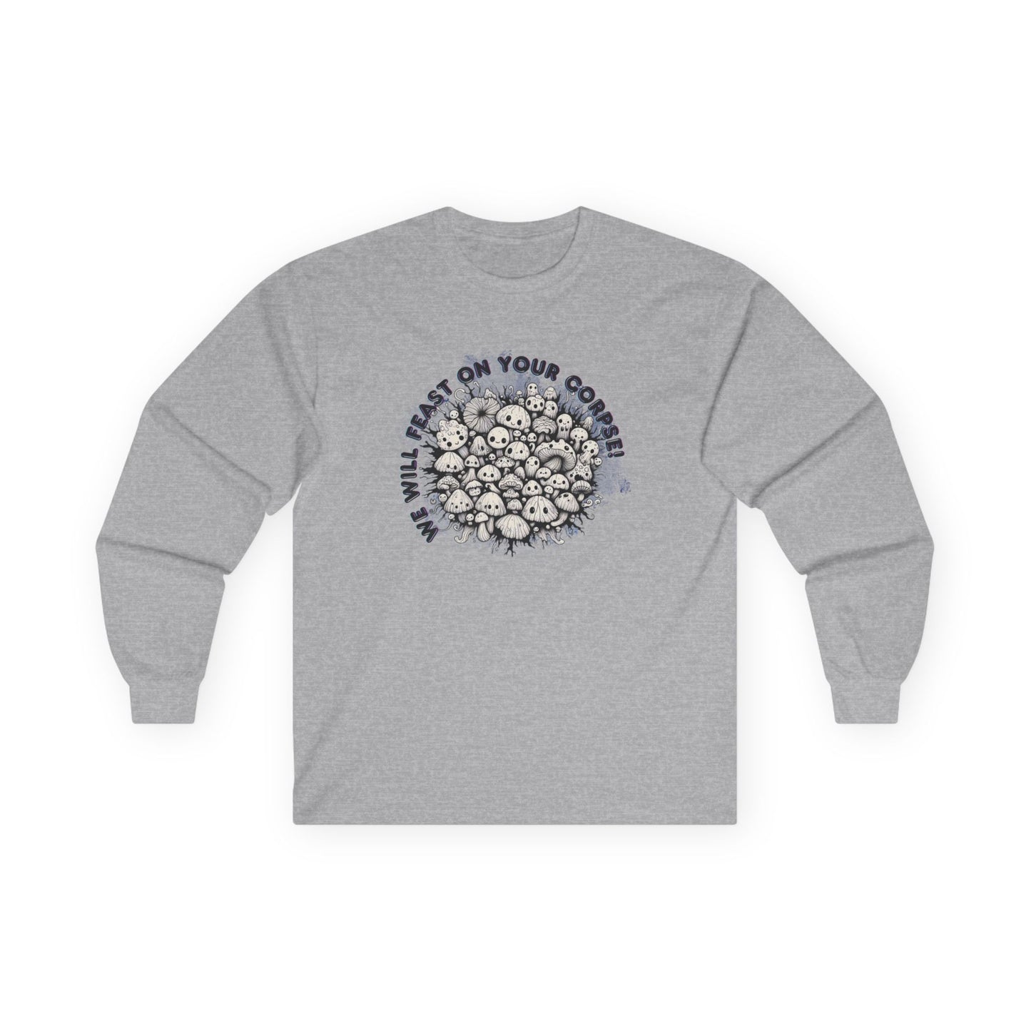 Creepy Mushroom Unisex Long Sleeve Shirt