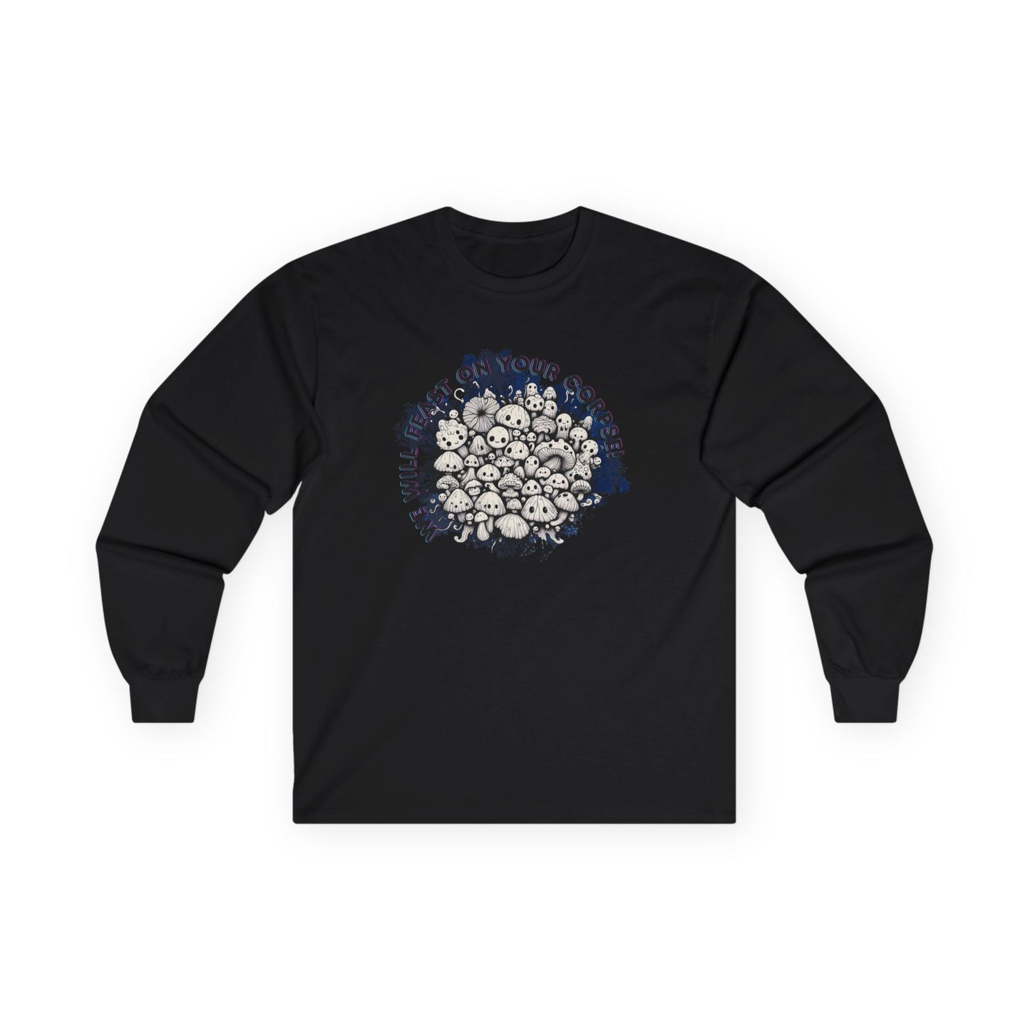 Creepy Mushroom Unisex Long Sleeve Shirt