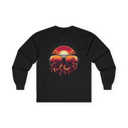 Aviator Sunglasses Sunset Tentacles Unisex Long Sleeve Shirt