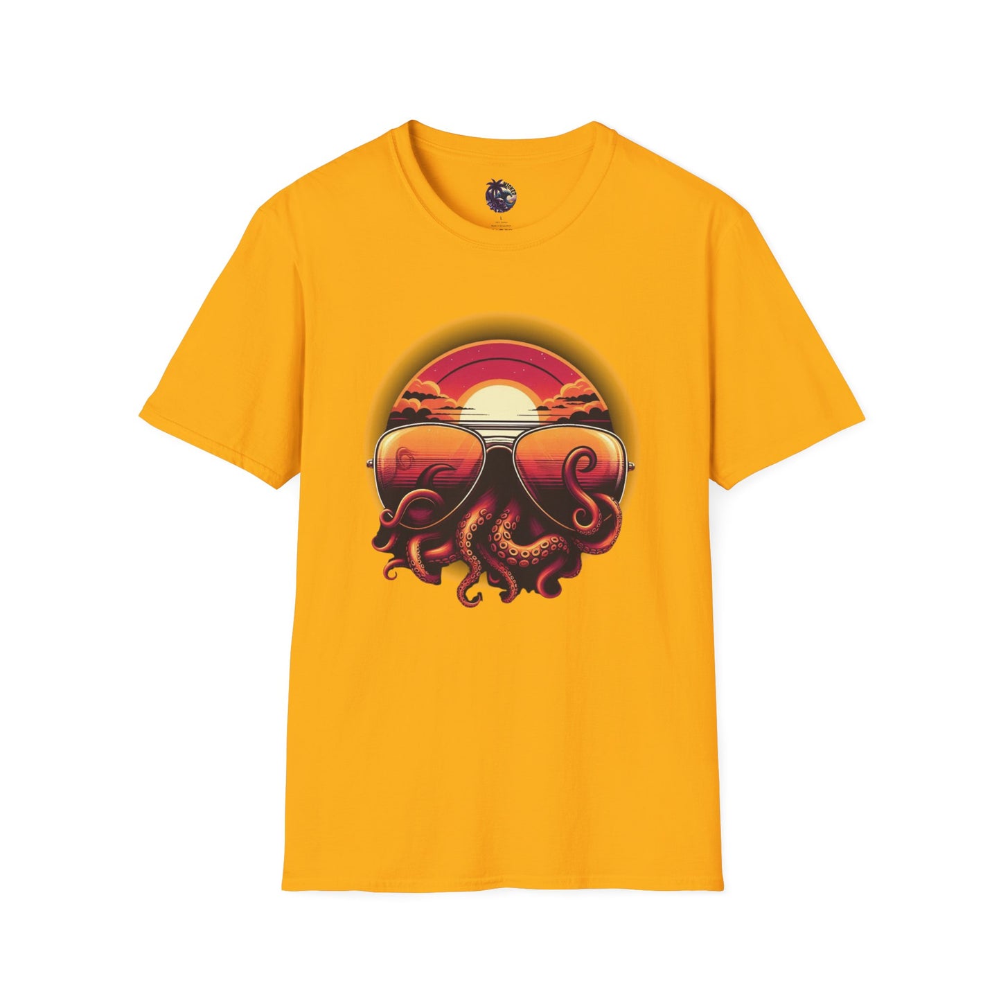 Aviator Sunglasses Sunset Tentacles Unisex T-Shirt