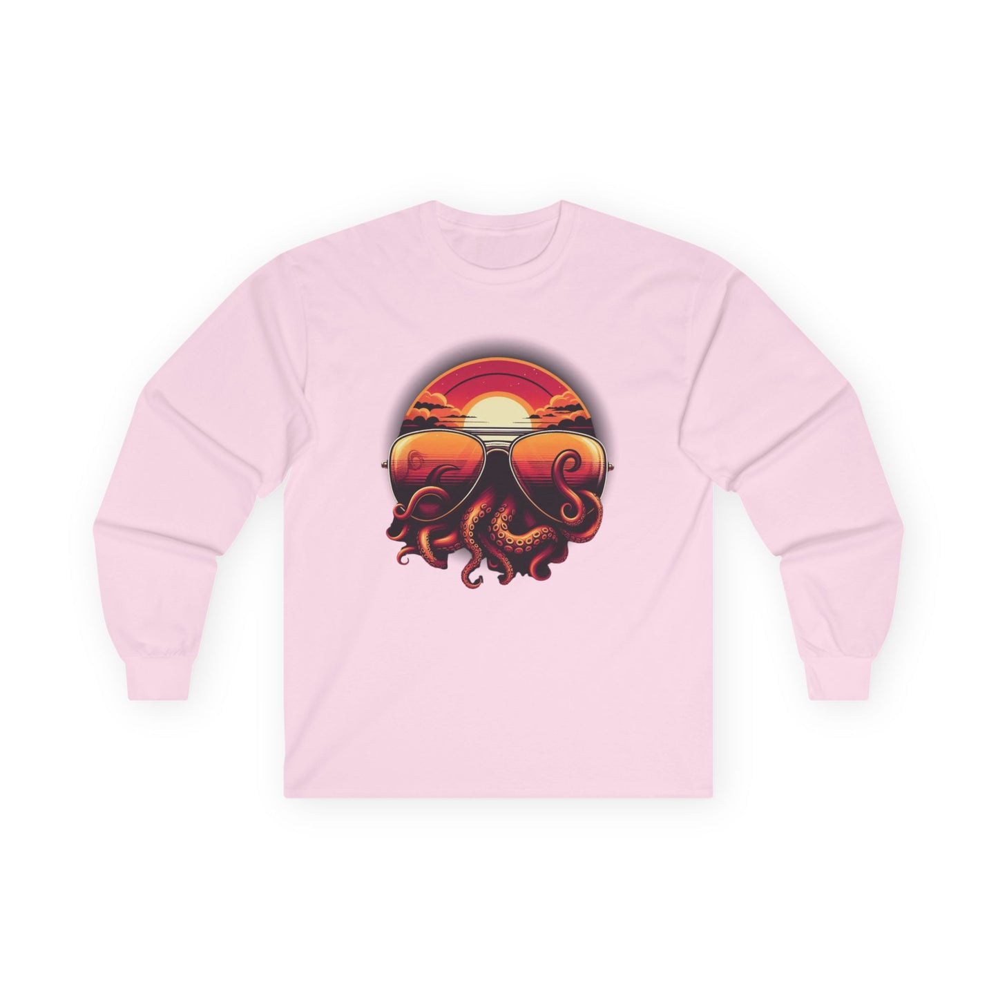Aviator Sunglasses Sunset Tentacles Unisex Long Sleeve Shirt