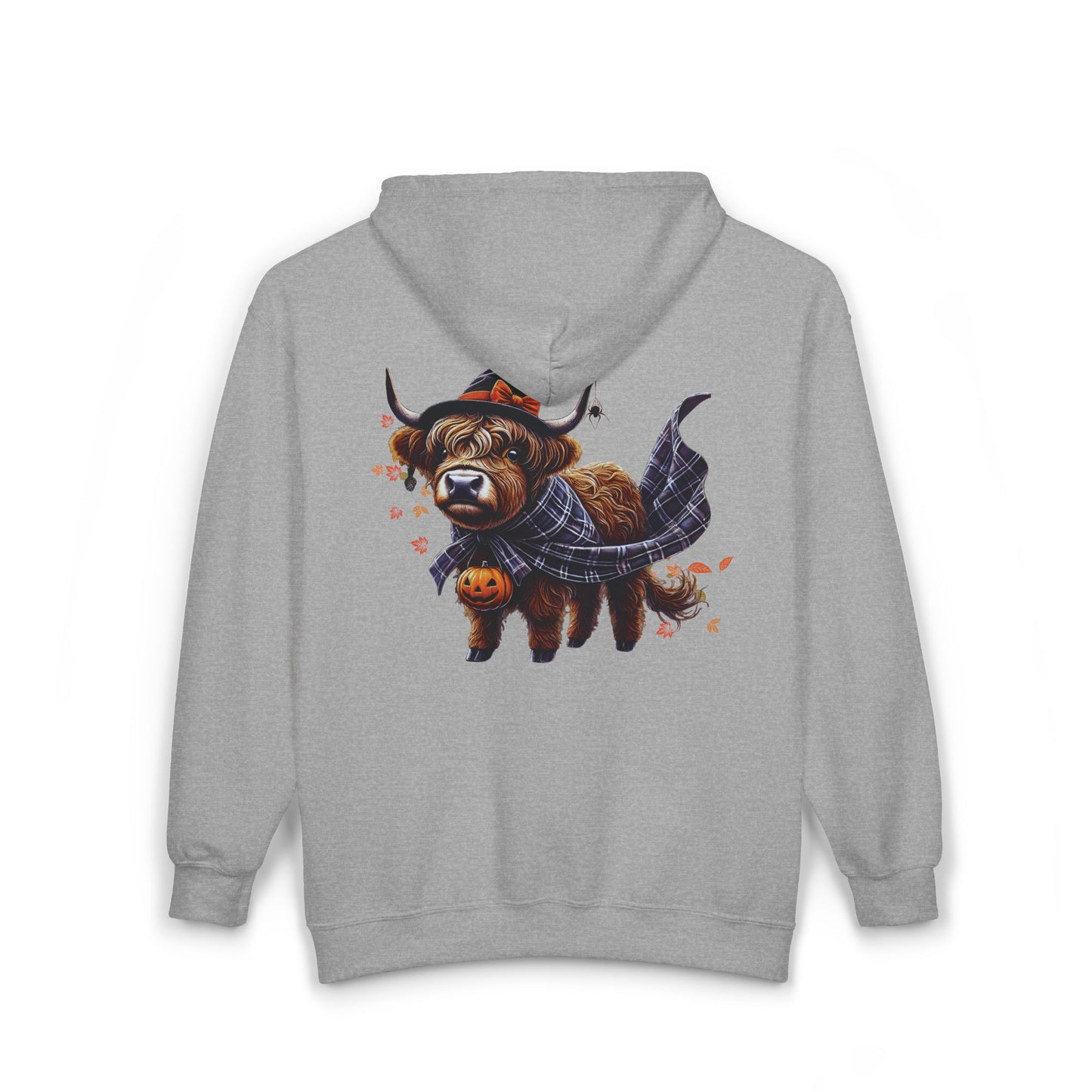 Highland Cow-oween Unisex Zip-Up Hoodie