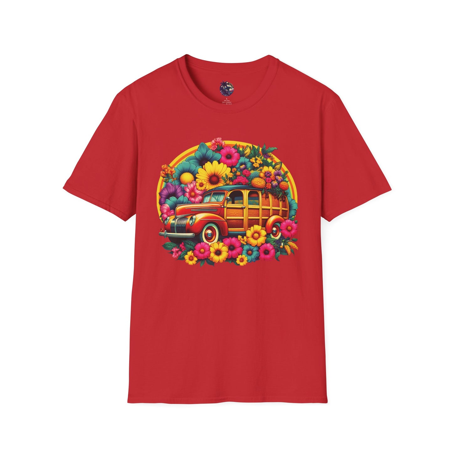 Retro Floral Woody Unisex T-Shirt