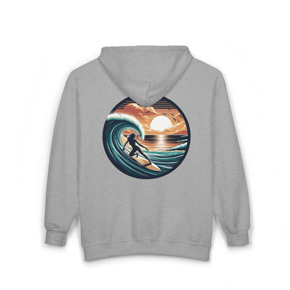 Surfer Girl Unisex Zip-Up Hoodie