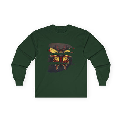 Moth - Red and Yellow  Unisex Long Sleeve Shirt