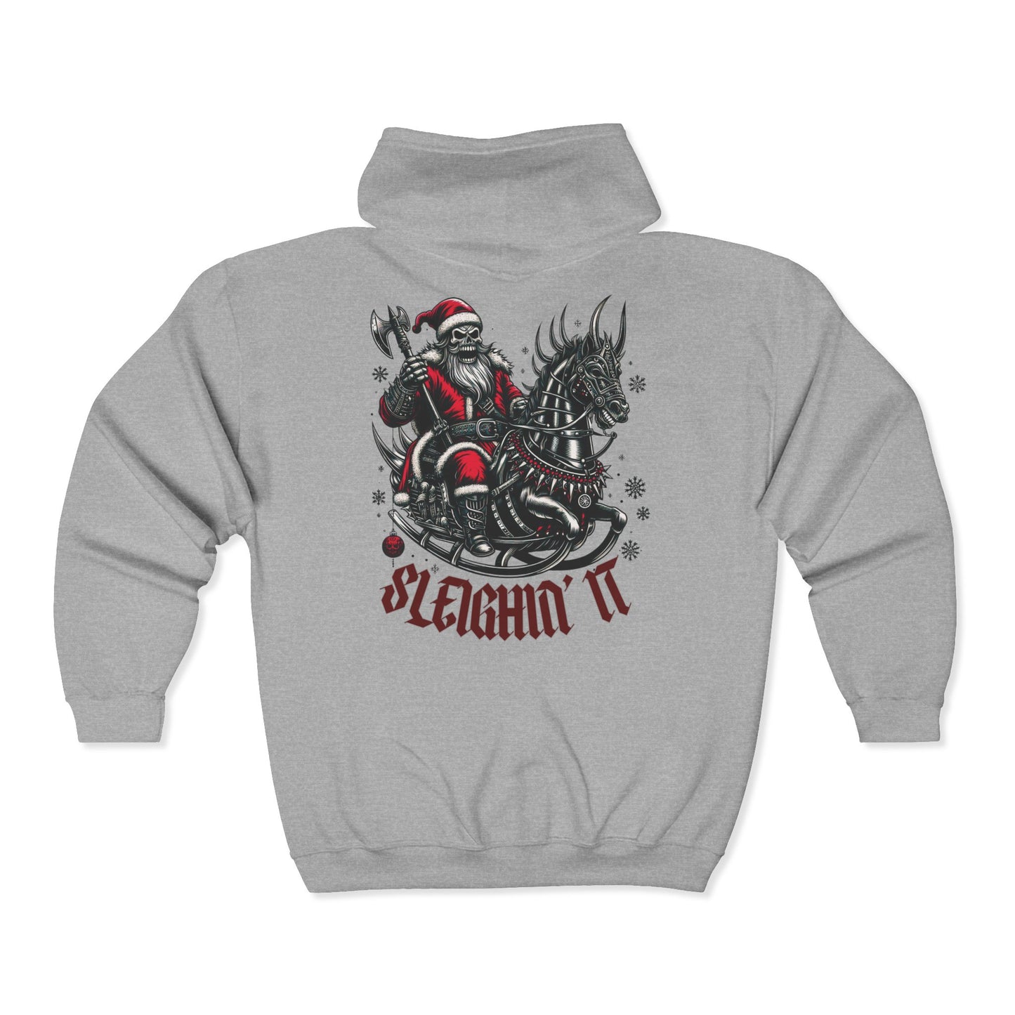 Goth Santa Unisex Zip-Up Hoodie