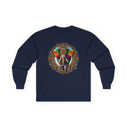 Elephant Mandala Unisex Long Sleeve Shirt