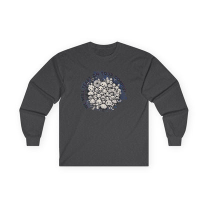 Creepy Mushroom Unisex Long Sleeve Shirt