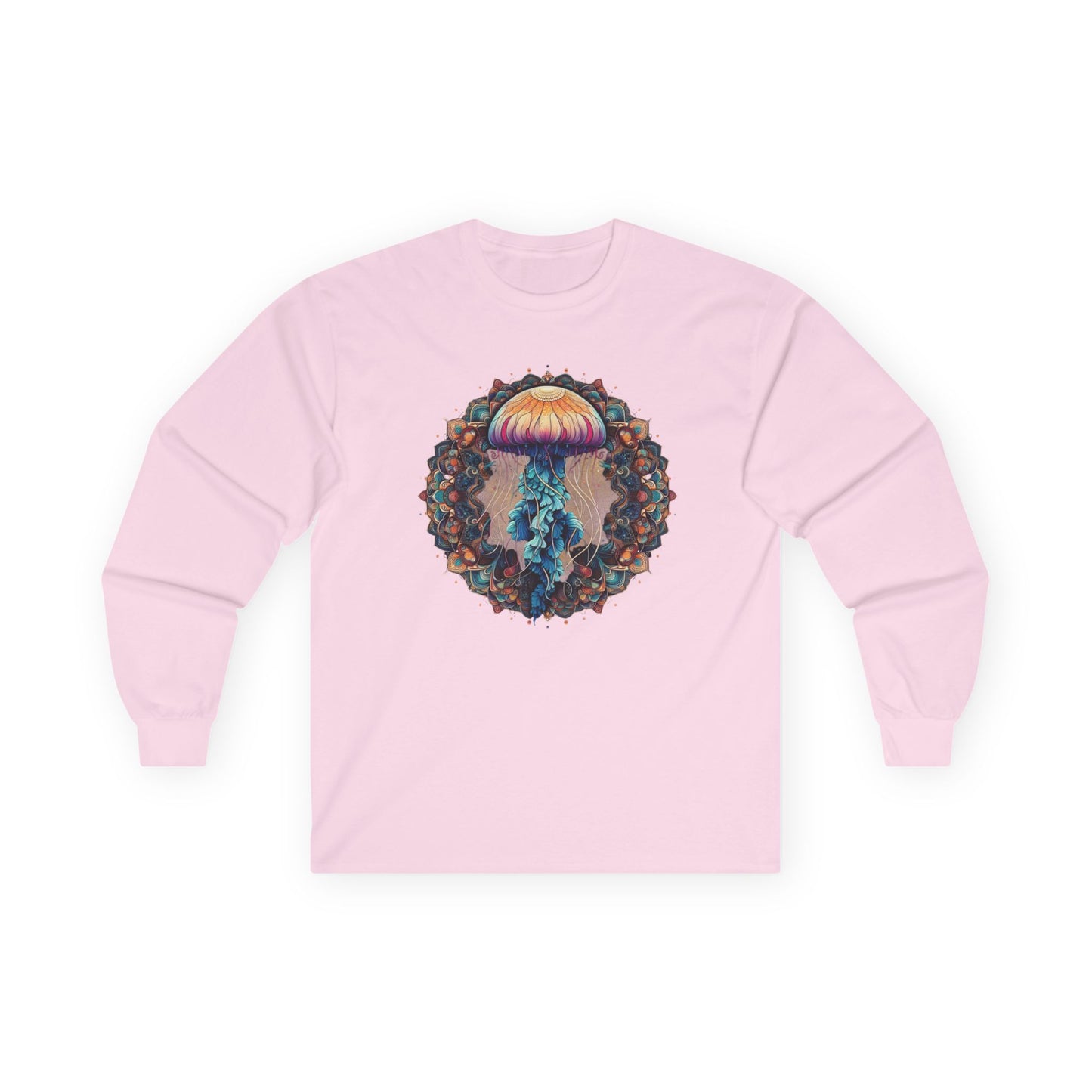 Jellyfish Mandala Unisex Long Sleeve Shirt