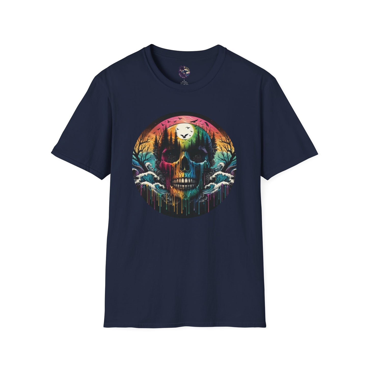 Rainbow Skull Softstyle Unisex T-Shirt