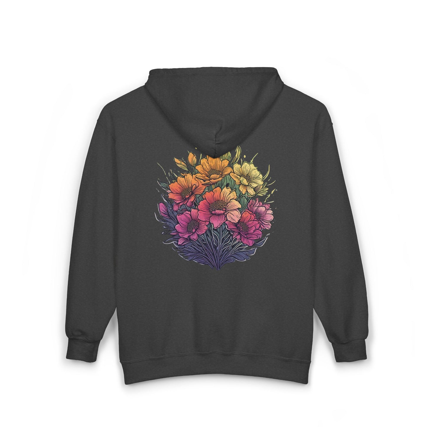 Summer Flowers Unisex Zip-Up Hoodie