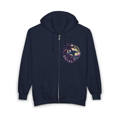 Viking Santa Unisex Zip-Up Hoodie