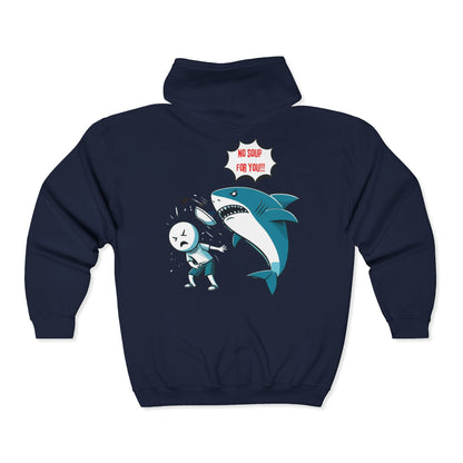 Shark 'NO SOUP FOR YOU' Unisex Zip-Up Hoodie