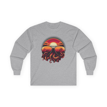 Aviator Sunglasses Sunset Tentacles Unisex Long Sleeve Shirt