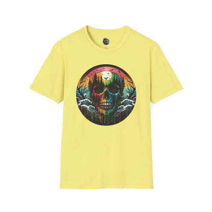 Rainbow Skull Softstyle Unisex T-Shirt