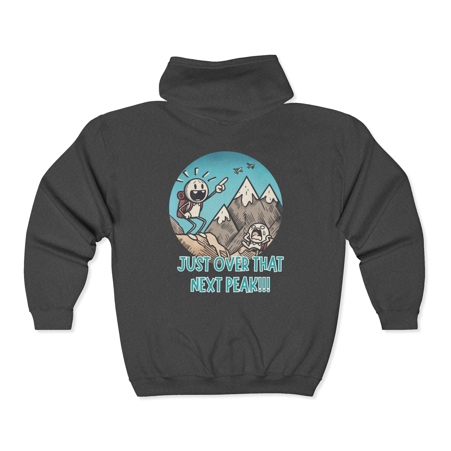 Just Over That Next Peak Unisex Zip-Up Hoodie