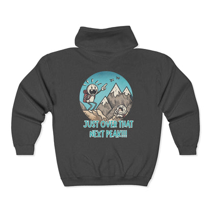 Just Over That Next Peak Unisex Zip-Up Hoodie