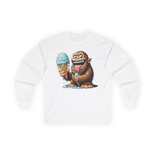 Sasquatch Ice Cream Unisex Long Sleeve Shirt