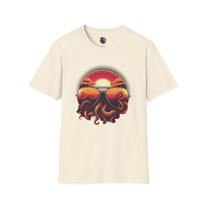 Aviator Sunglasses Sunset Tentacles Unisex T-Shirt