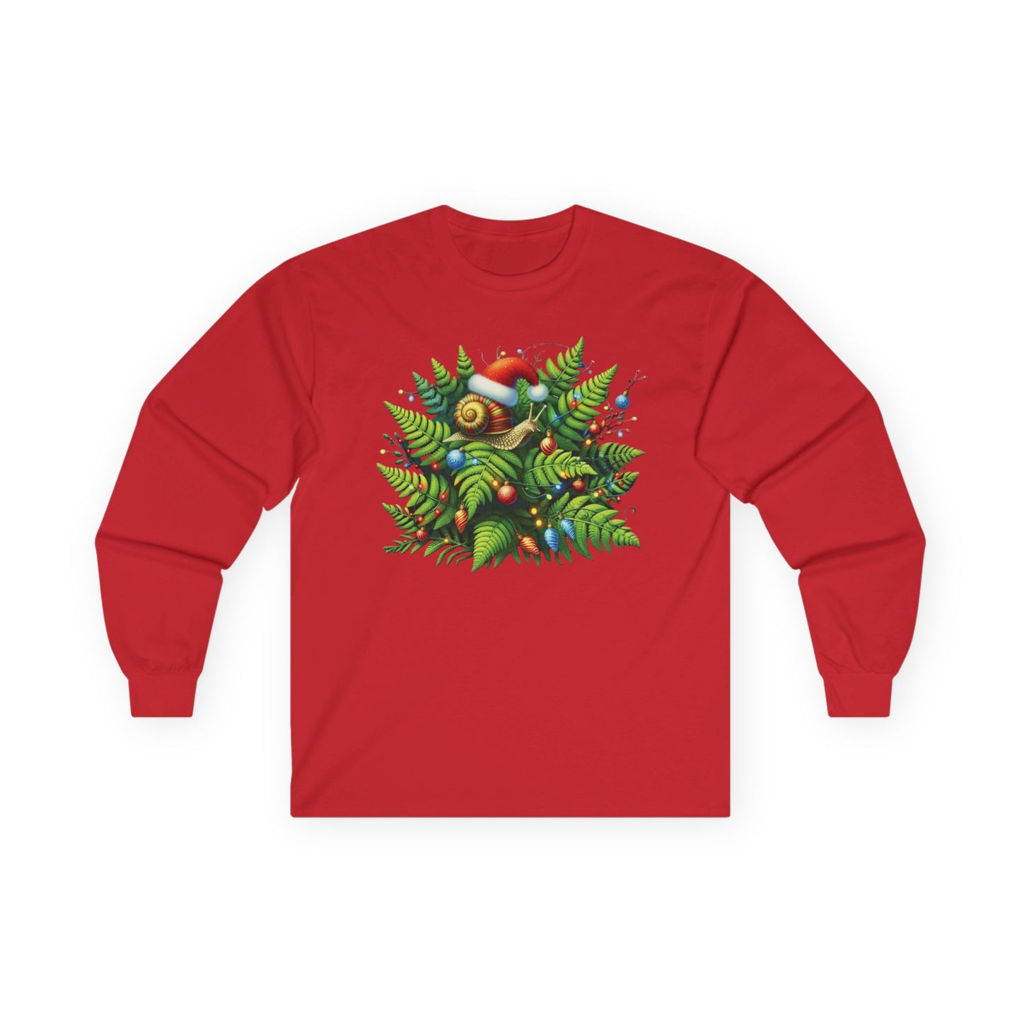 Holiday Snail Unisex Long Sleeve Shirt